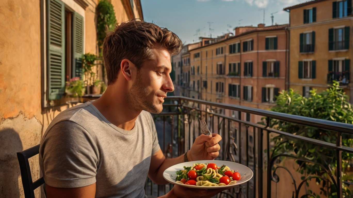 Piatto di insalata colorata con proteine